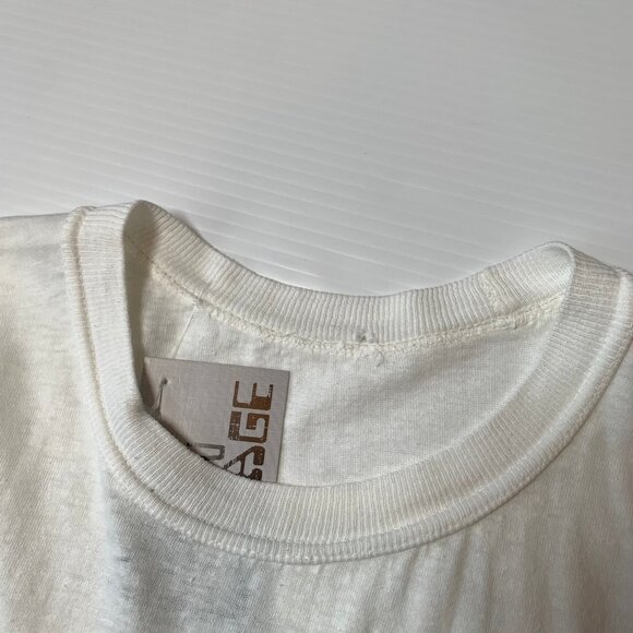 1970s Flintstones Bedrock City University Graphic Tee M - Picture 4 of 5